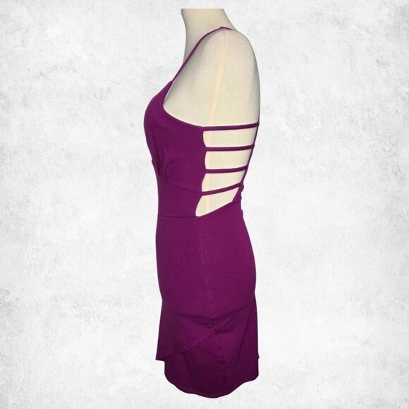 Charlotte Russe Magenta Cutout Bodycon Mini - Picture 4 of 4